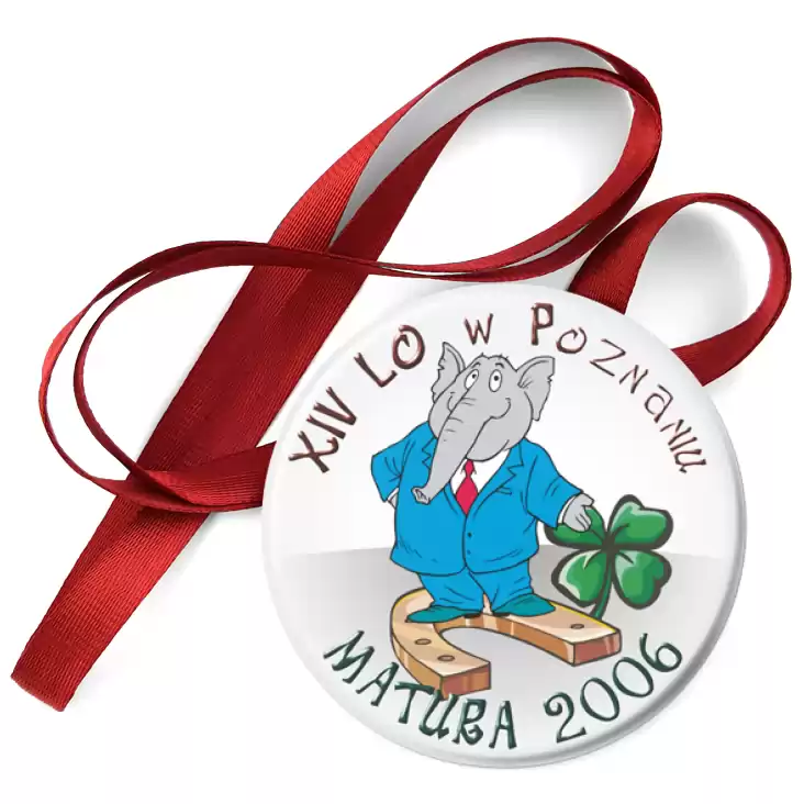 przypinka medal Matura 2006 - XIV LO w Poznaniu