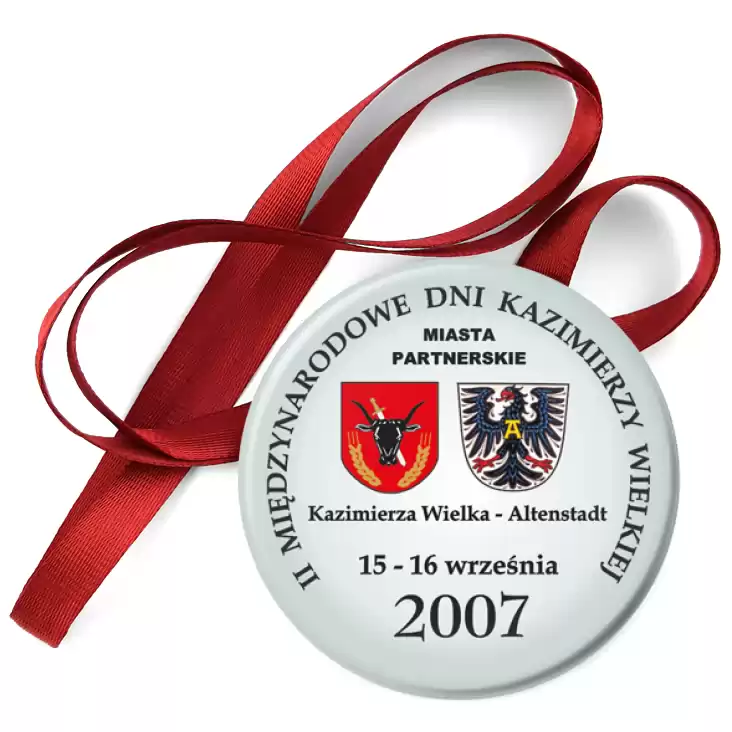 przypinka medal Międzynarodowe Dni Kazimierzy Wielkiej 2007