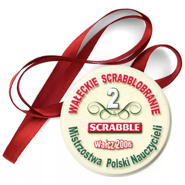 przypinka medal Mistrzostwa Polski Nauczycieli - Scrabble 2006