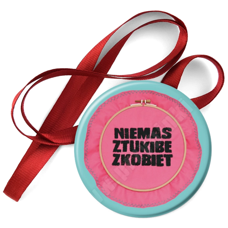 przypinka medal Nie ma sztuki bez kobiet