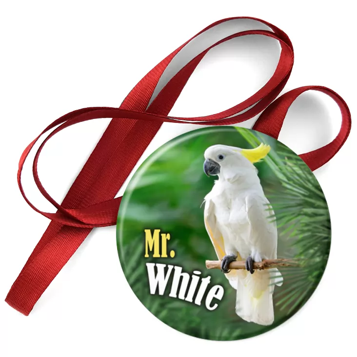 przypinka medal Papugarnia Carmen - Mr. White