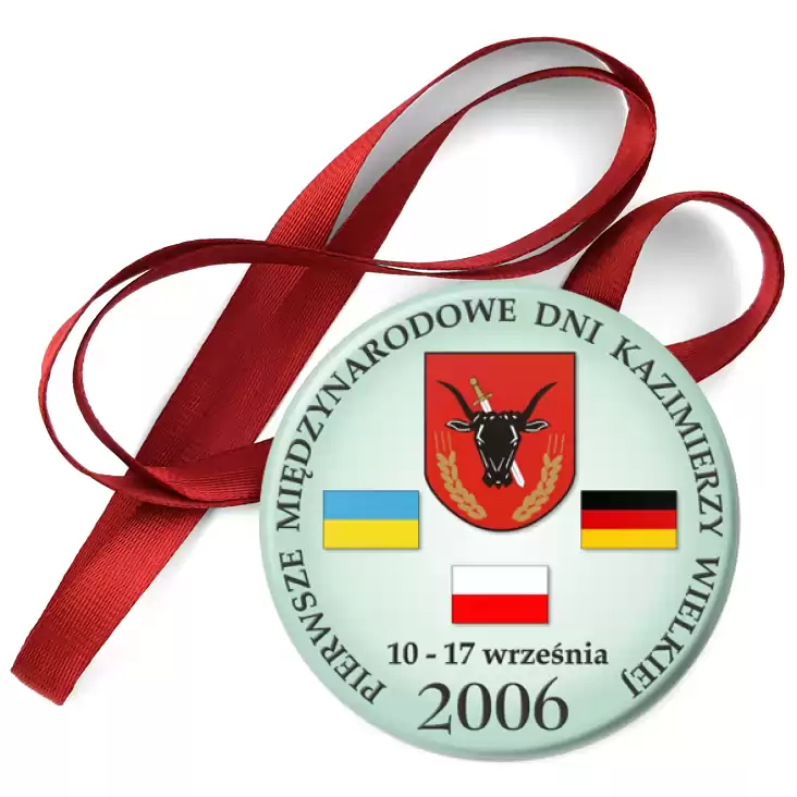 przypinka medal Pierwsze Międzynarodowe Dni Kazimierzy Wielkiej