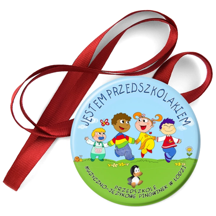 przypinka medal Przedszkole Pingwinek w Łodzi