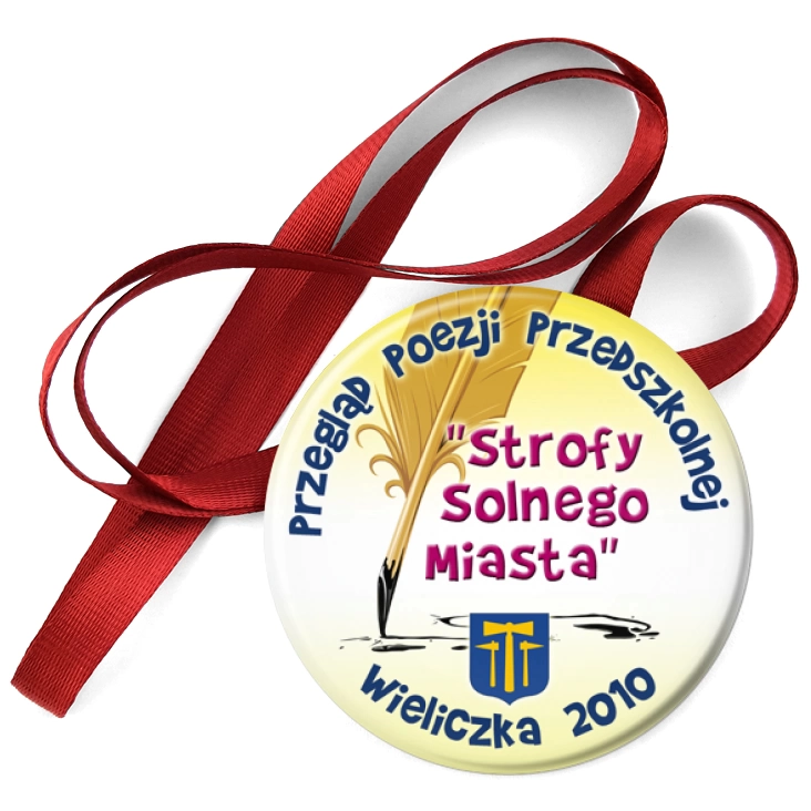 przypinka medal Przegląd Poezji Przedszkolnej - Wieliczka 2010