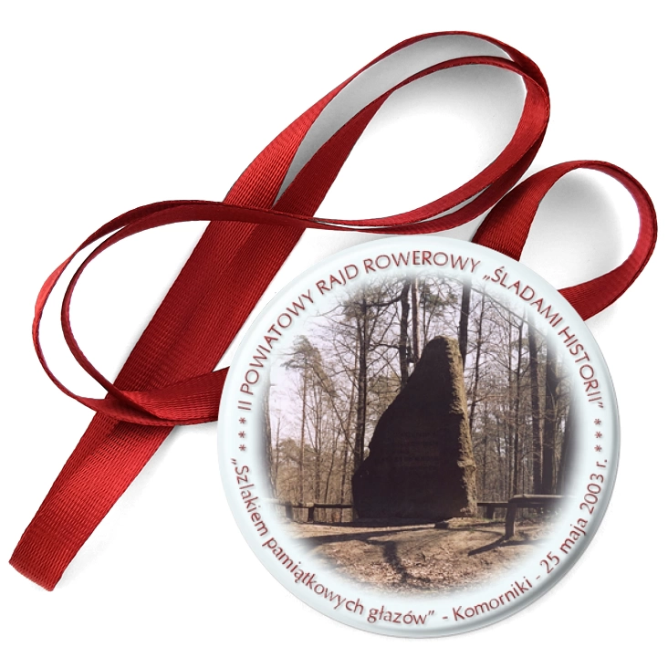 przypinka medal Rajd rowerowy Śladami historii