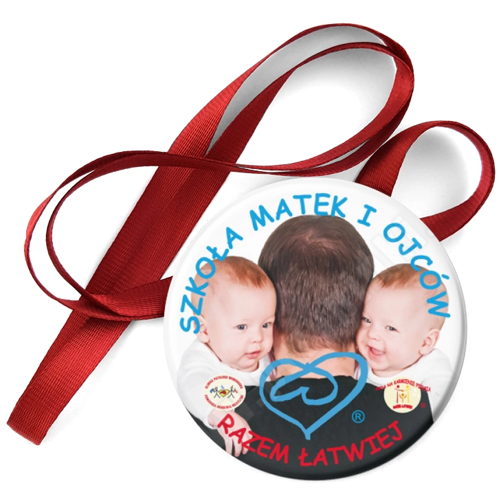 przypinka medal Razem Łatwiej