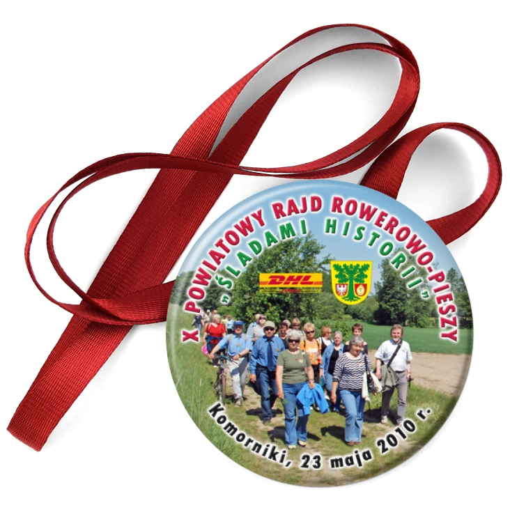 przypinka medal Śladami historii - Komorniki 2010