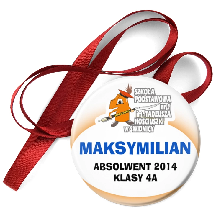 przypinka medal SP nr 1 w Świdnicy - Absolwent 2014