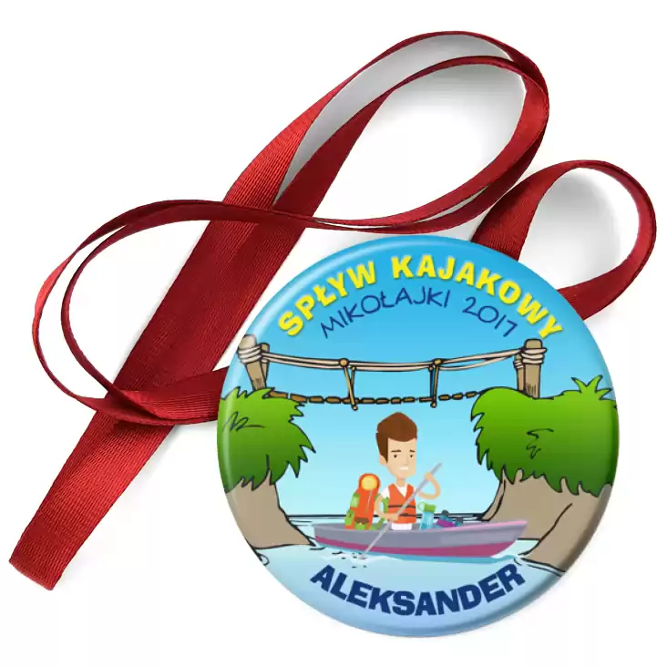 przypinka medal Spływ Kajakowy Mikołajki