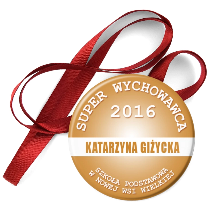 przypinka medal Super Wychowawca