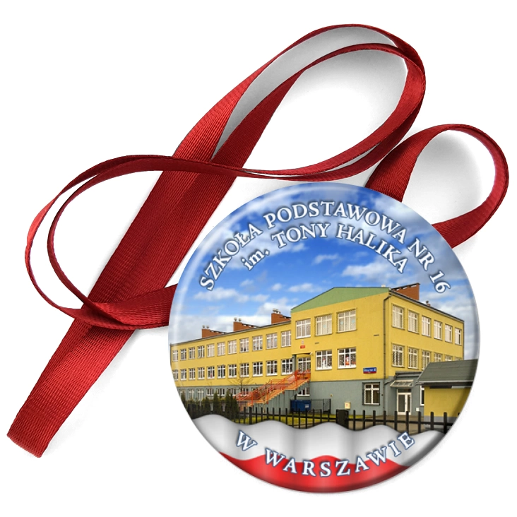 przypinka medal Szkoła Podstawowa im. Tony Halika