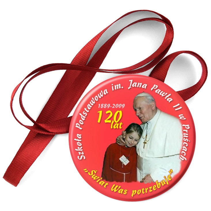 przypinka medal Szkoła Podstawowa w Pruścach