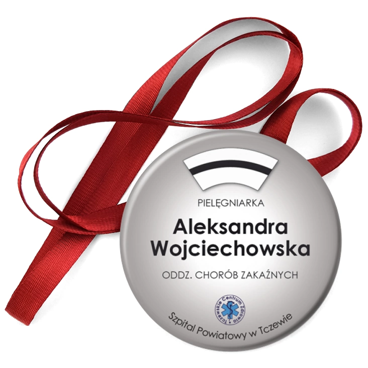 przypinka medal Szpital Powiatowy w Tczewie - pielęgniarka