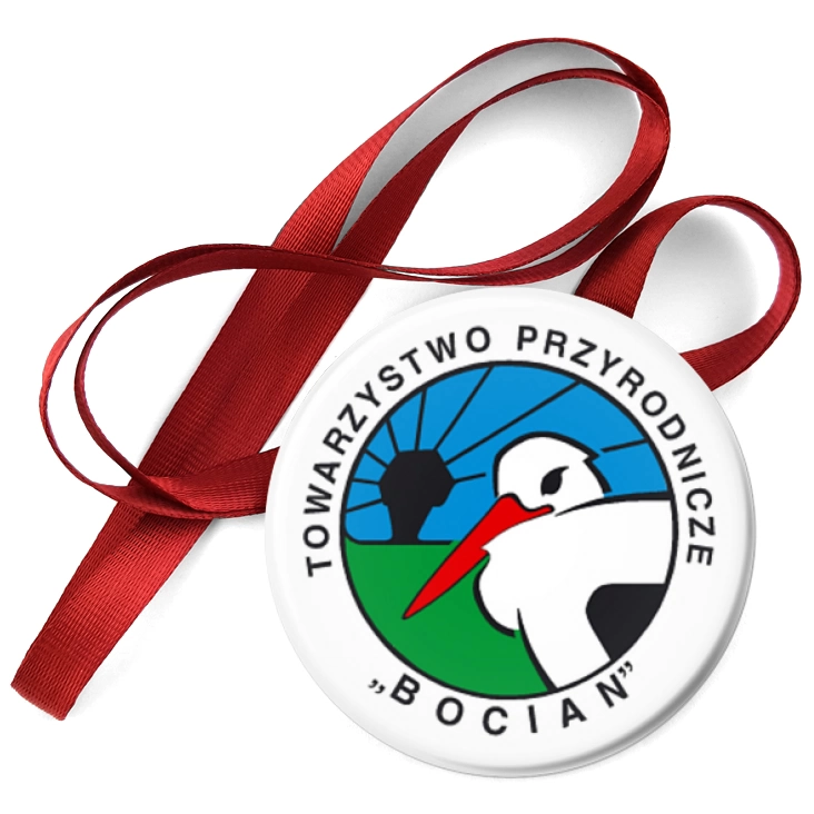 przypinka medal Towarzystwo Przyrodnicze Bocian