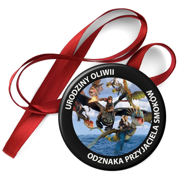 przypinka medal Urodziny Oliwii