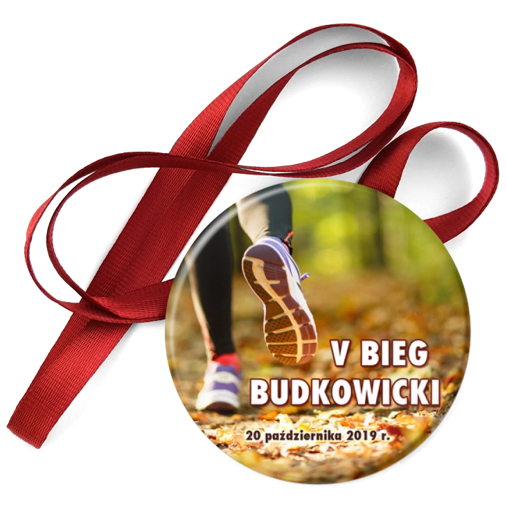 przypinka medal V Bieg Budkowicki