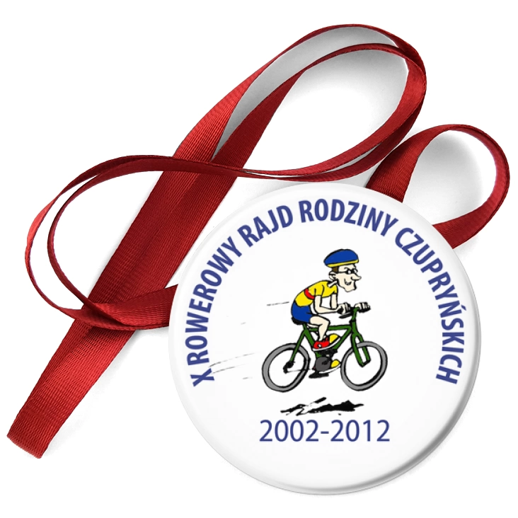 przypinka medal X Rajd Rowerowy Rodziny Czurpyńskich