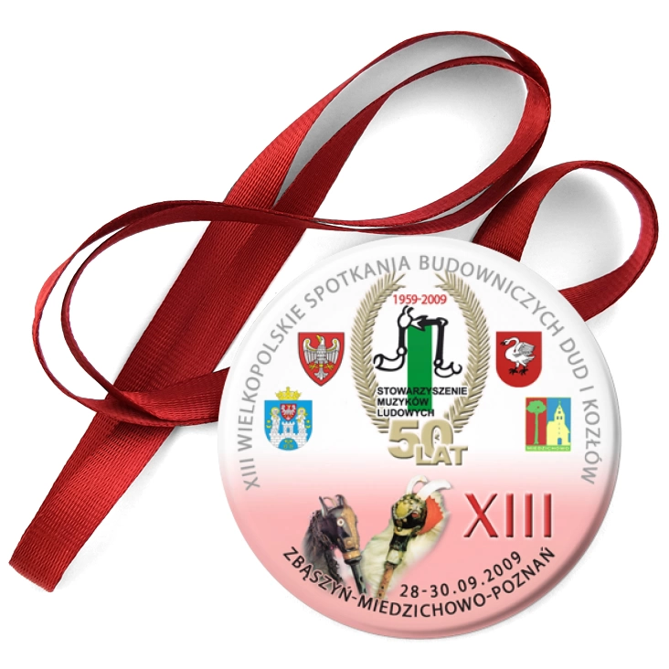 przypinka medal XIII IWielkopolskie Spotkania Budowniczych Dud i Kozłów
