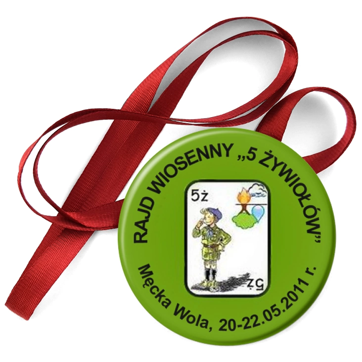 przypinka medal 5 Żywiołów