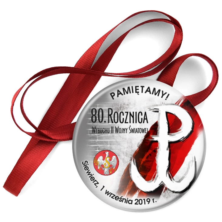 przypinka medal 80. rocznica wybuchu II Wojny Światowej