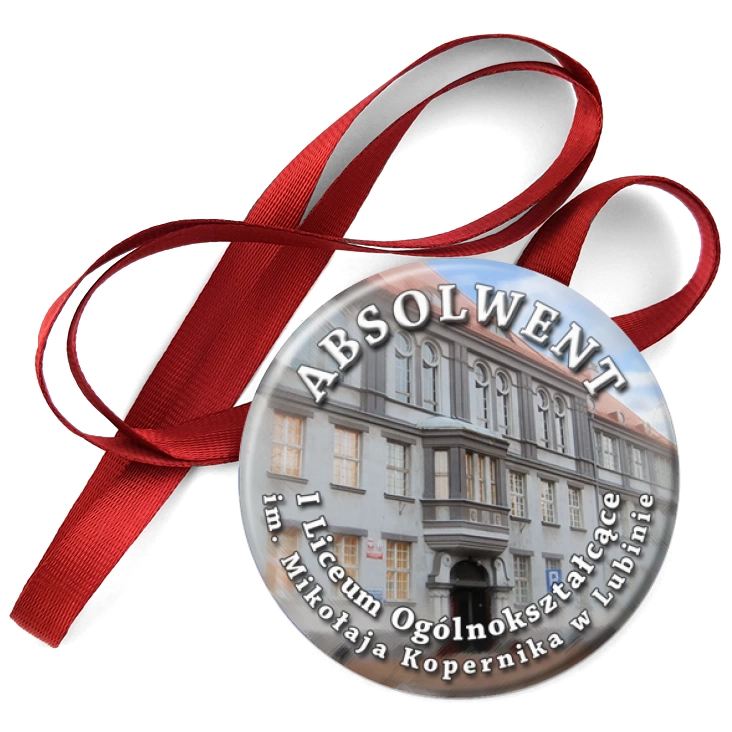 przypinka medal Absolwenci LO1 Lubin