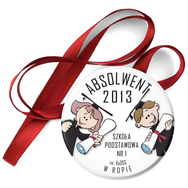 przypinka medal Absolwent 2013