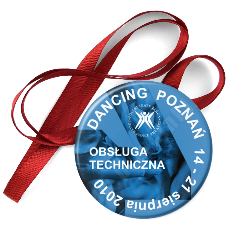 przypinka medal Dancing Poznań 2010 - obsługa techniczna