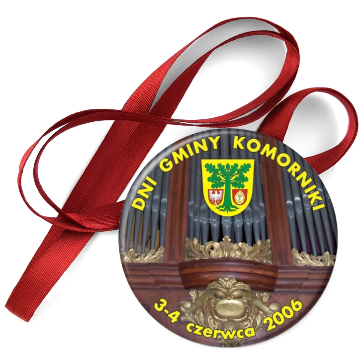 przypinka medal Dni Gminy Komorniki