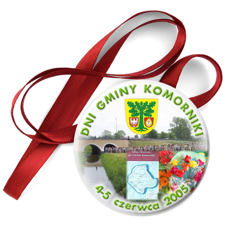 przypinka medal Dni Gminy Komorniki 2005