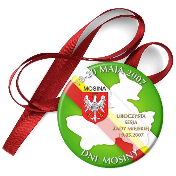 przypinka medal Dni Mosiny - Uroczysta Sesja Rady Miejskiej