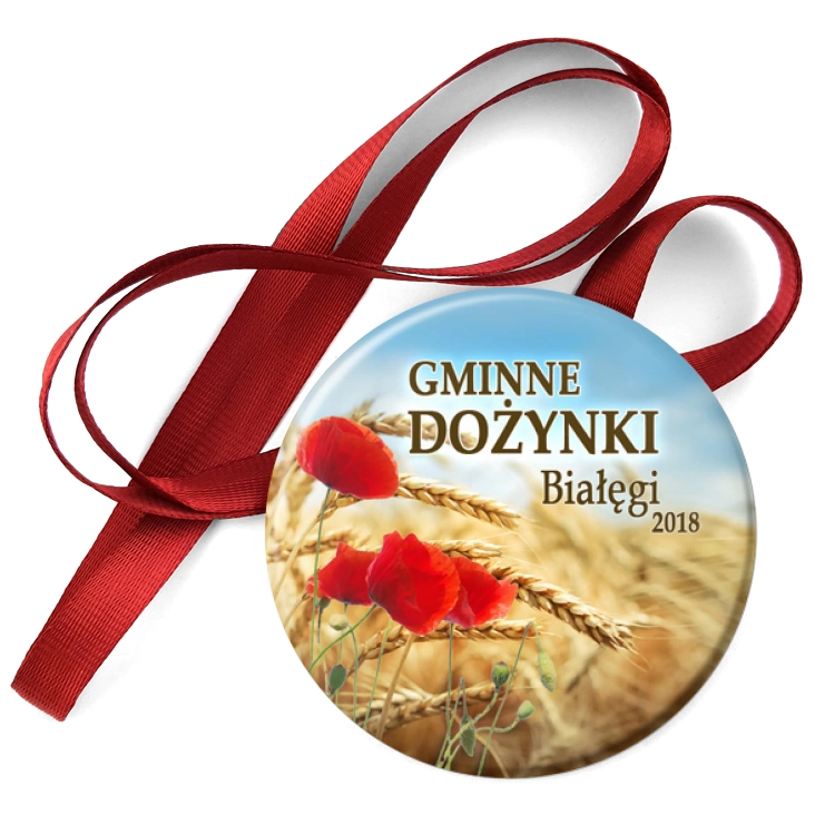 przypinka medal Dożynki Gminne Białęgi 2018