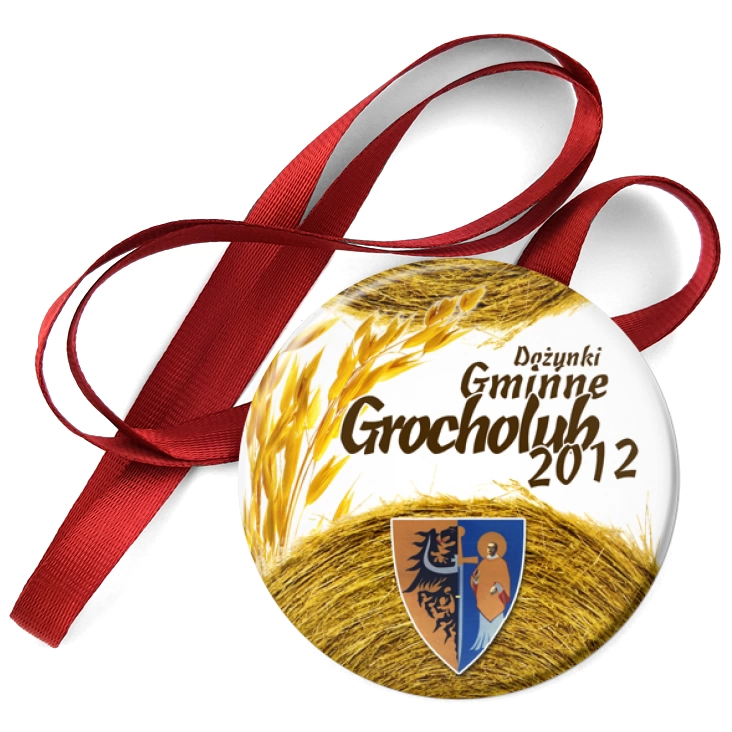 przypinka medal Dożynki Gminne 2012 Grocholub