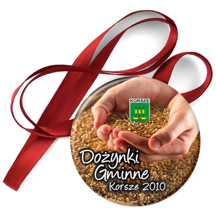 przypinka medal Dożynki Gminne - Korsze 2010