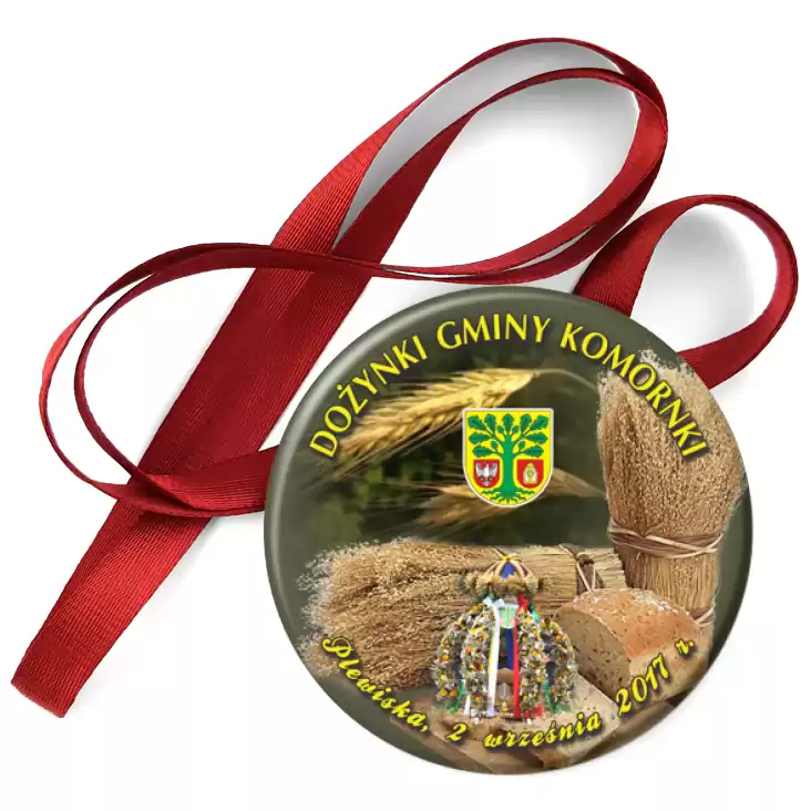 przypinka medal Dożynki Gminy Komorniki 2017