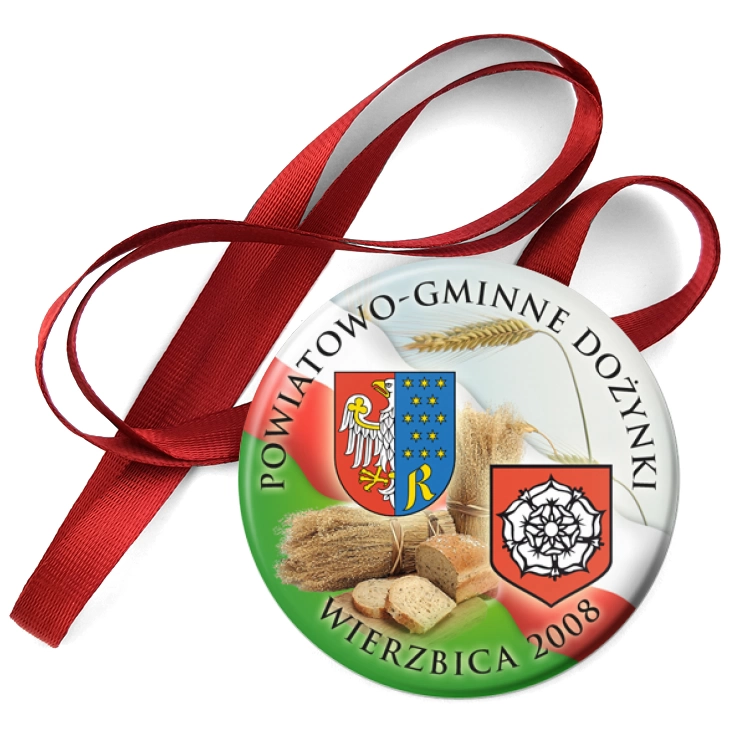 przypinka medal Dożynki Powiat Radomski
