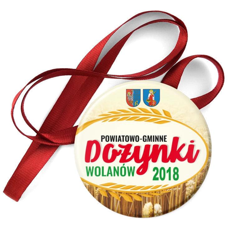 przypinka medal Dożynki Wolanów 2018