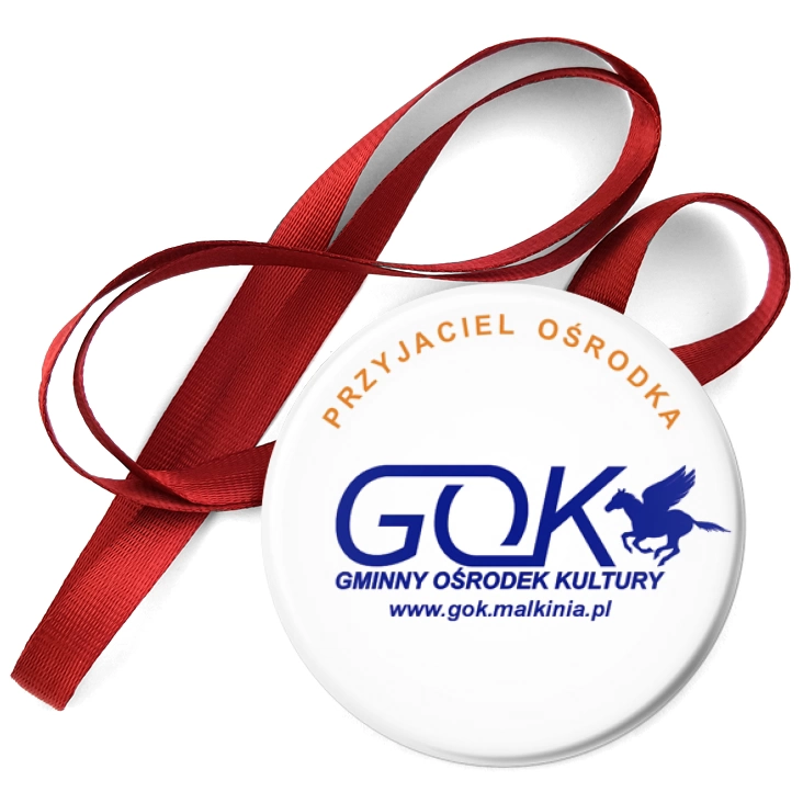 przypinka medal GOK - przyjaciel ośrodka