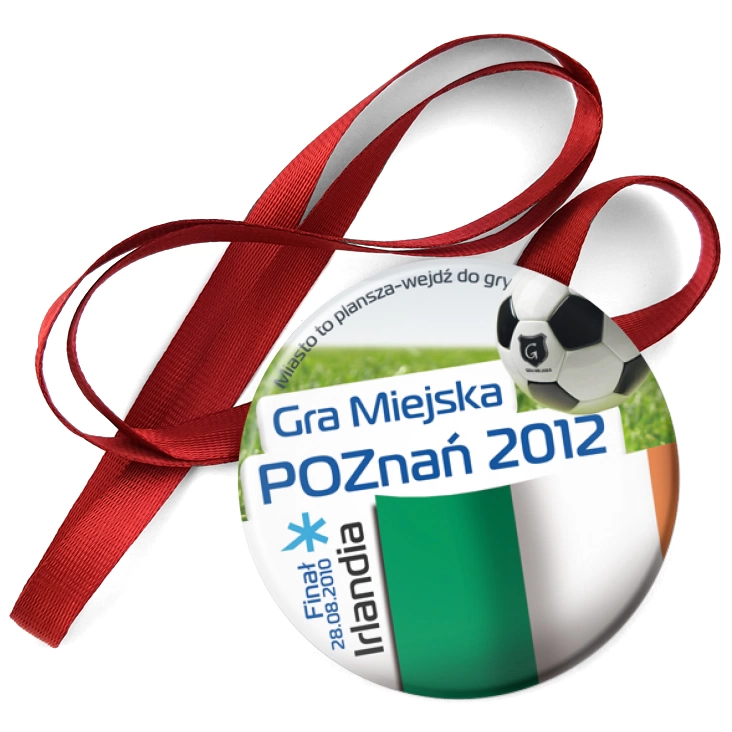 przypinka medal Gra Miejska - Poznań 2012 - Irlandia