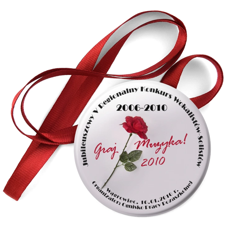 przypinka medal Graj Muzyka! 2010