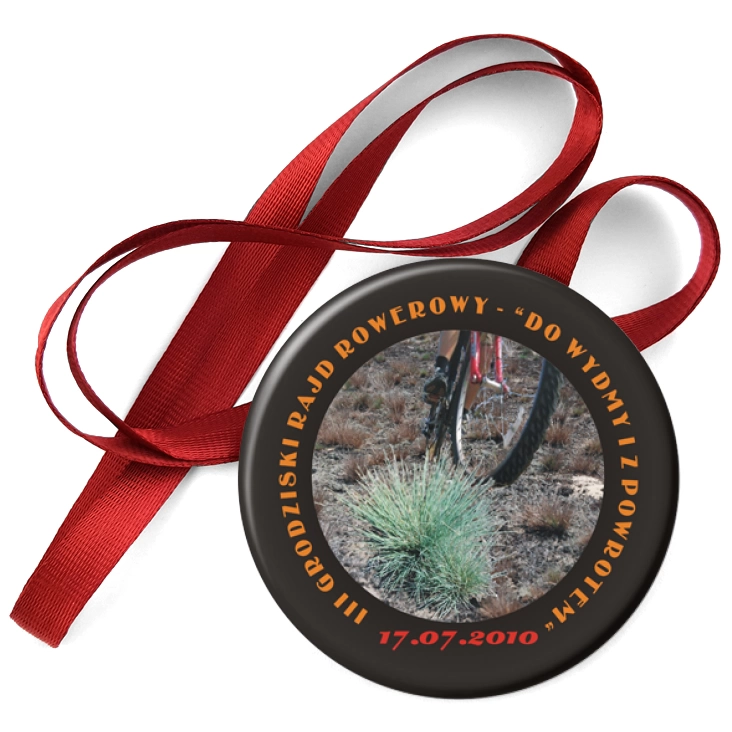 przypinka medal III Grodziski Rajd Rowerowy
