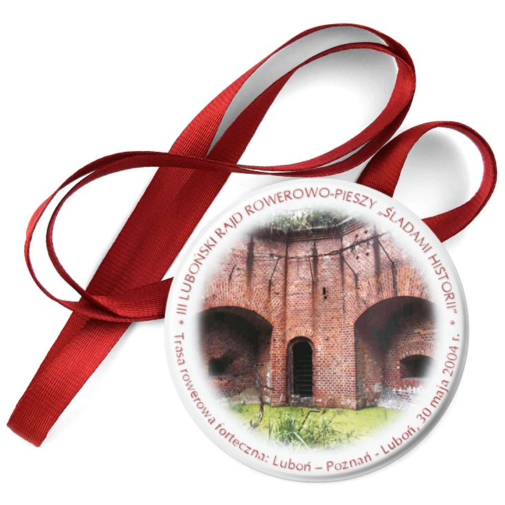 przypinka medal III Luboński Rajd Rowerowo - Pieszy