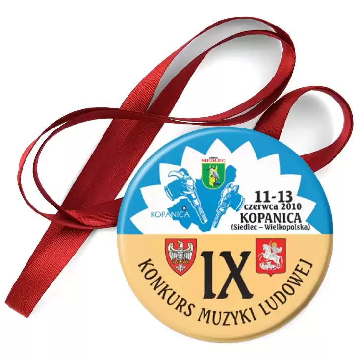 przypinka medal IX Konkurs Muzyki Ludowej