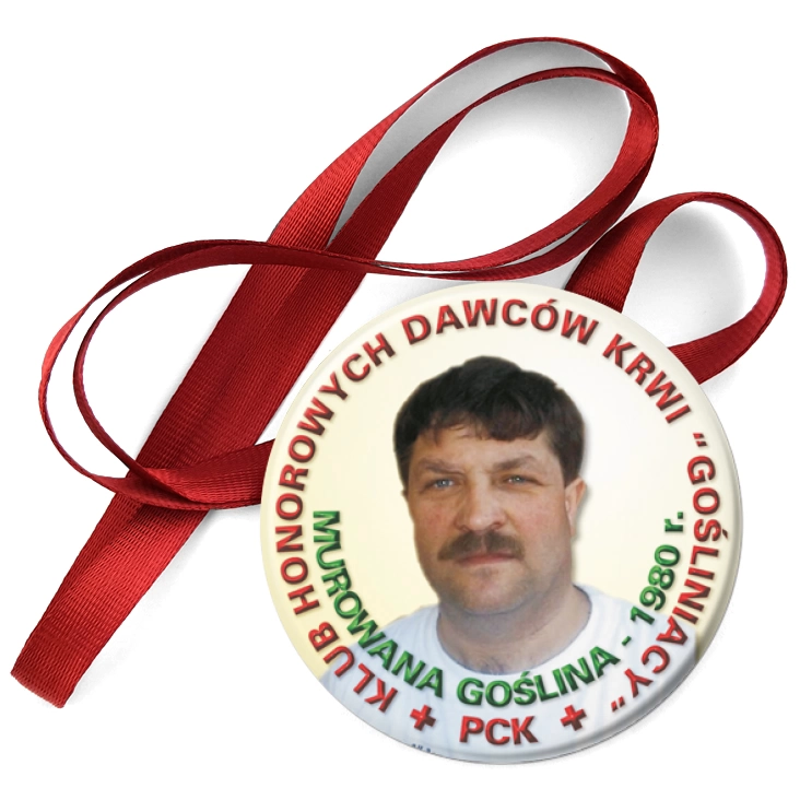 przypinka medal Klub Honorowych Dawców Krwi Gośliniacy