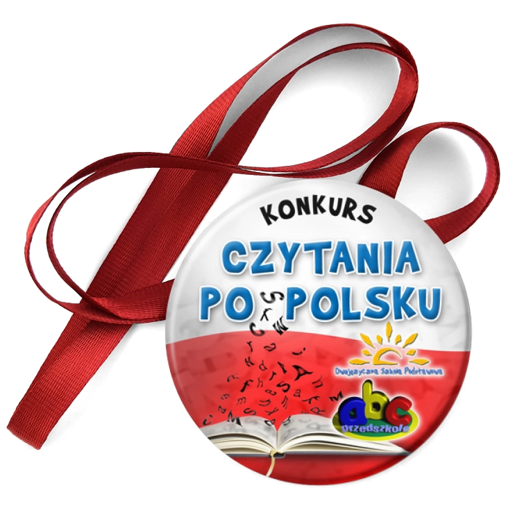 przypinka medal Konkurs czytania po polsku