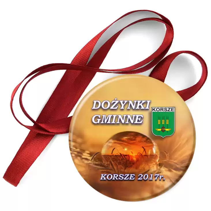 przypinka medal Korsze - Dożynki 2017