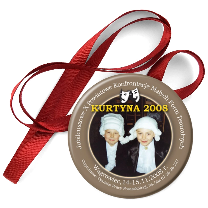 przypinka medal Kurtyna 2008