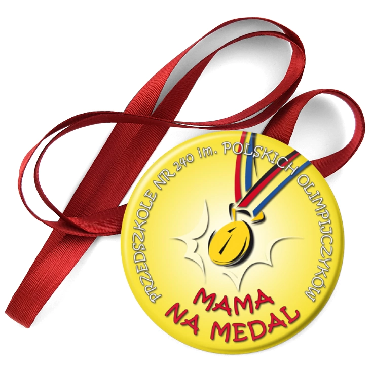przypinka medal Mama na medal