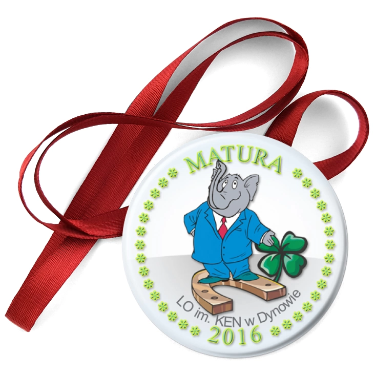przypinka medal Matura - LO im. KEN w Dynowie