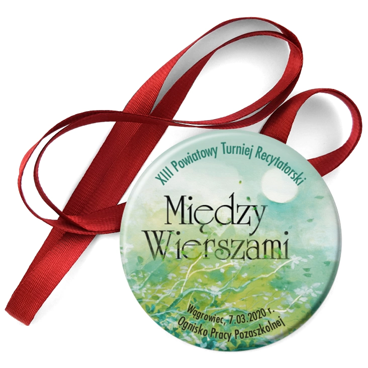 przypinka medal Między Wierszami 2020