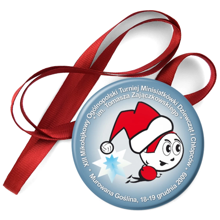 przypinka medal Mikołajkowy Turniej Minisiatkówki 2009